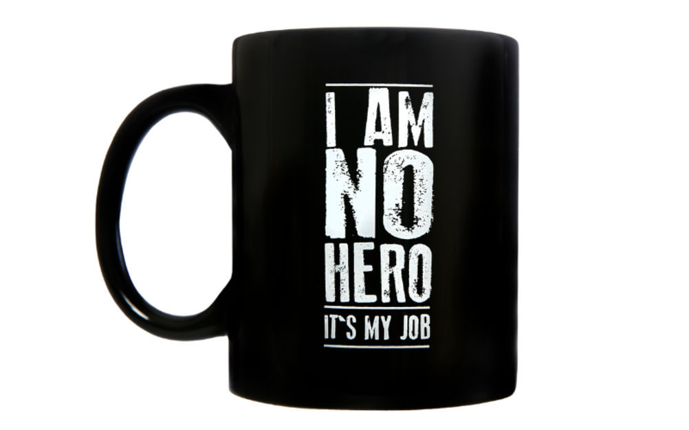 Schwarze Kaffeetasse von corpuls